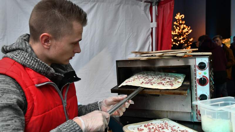 Flammkuchen live Cooking