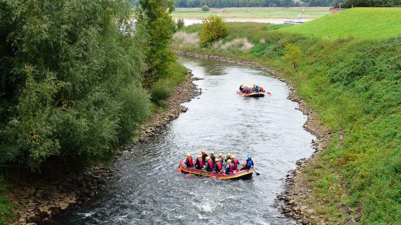 Rafting auf dem Rhein