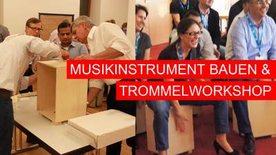 Team Event Musikinstrument bauen Trommelworkshop