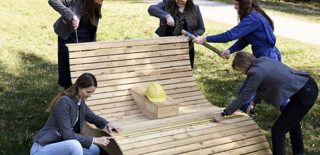 Bau der Outdoorliege