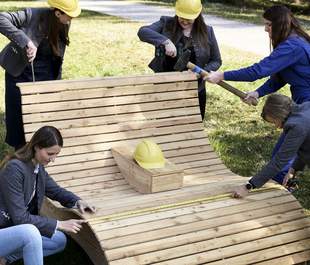 Bau der Outdoorliege