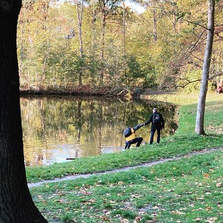 Geocaching+ im Treptower Park Berlin