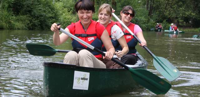 Kanutour auf der Altmühl mit Bootsrutschen