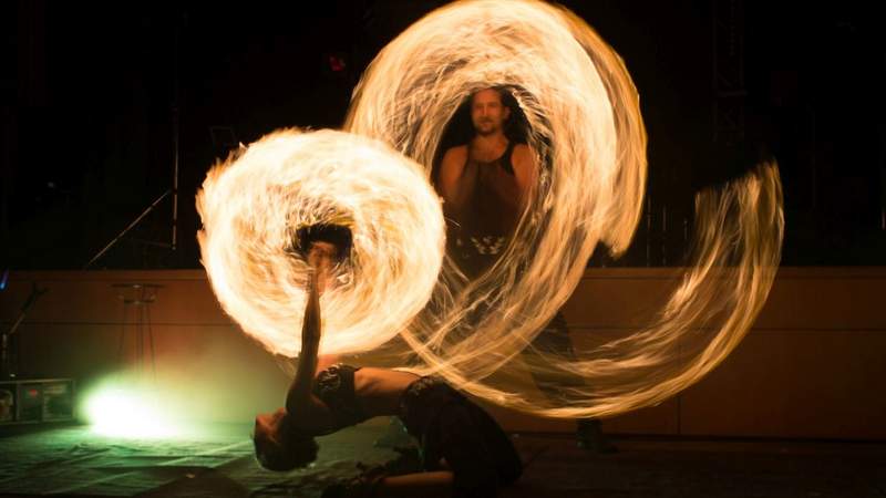 Die moderne Feuershow