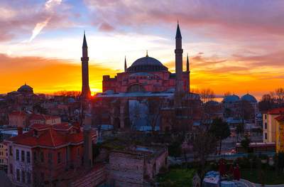 Incentive Reise Gruppenreise Türkei Istanbul Cami Abendrot