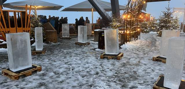 Eisschnitzen Weihnachtsanlass