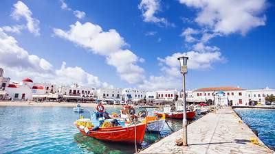 Incentive Reise Griechenland Mykonos Hafen